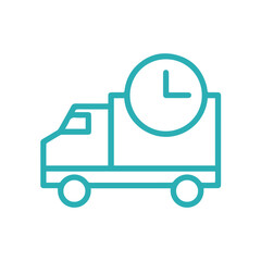 Obraz premium Truck icon symbol vector illustration 