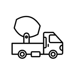 Fototapeta premium Truck icon symbol vector illustration 