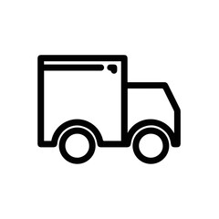Fototapeta premium Truck icon symbol vector illustration 