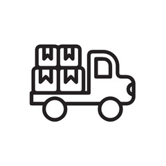 Truck icon symbol vector illustration
