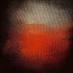 Urban grunge halftone background, textured with circular halftone dots and distressed surfaces, blending ink splatters and scratches