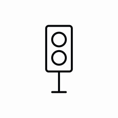 traffic lights signals equipment icon vector sign