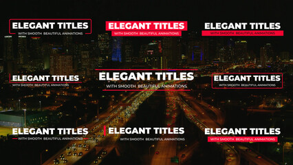 Elegant Modern Animation Titles