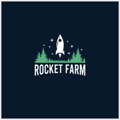 rocket farm logo good design