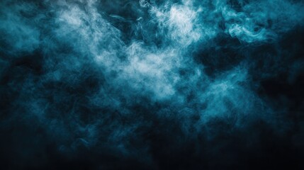 Fototapeta premium Abstract black smoke on black background minimalist design