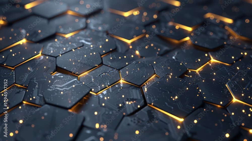 Poster futuristic circuit board visualization dark background digital art technology environment abstract v