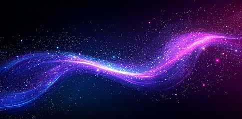 Fototapeta premium A vibrant swirl of cosmic colors and stars, evoking a sense of wonder and imagination.