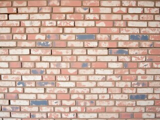 Obraz premium Rustic and weathered brick wall with textured surface, design