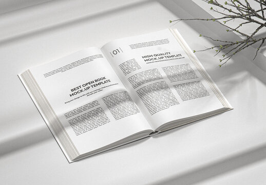 Opened Book Mockup
