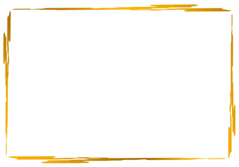 Aesthetic gold rectangular horizontal frame