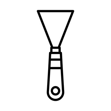 recommend clip art: Palette Knife line icon