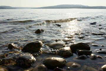 Close-up of ocean with rocks