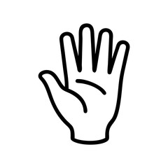 Obraz premium hand isolated on white