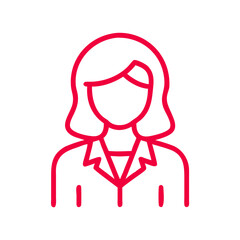 Obraz premium Female Doctor Icon 