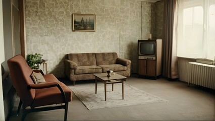 Vintage living room interior
