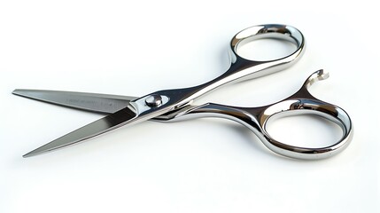Fototapeta premium A pair of stainless steel scissors designed for cutting various materials.