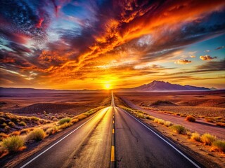 Naklejka premium Epic desert panorama, showcasing the raw beauty of nature.