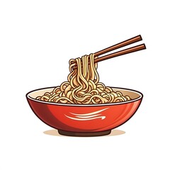 noodles wok logo vector illustration design
, isolated on white background