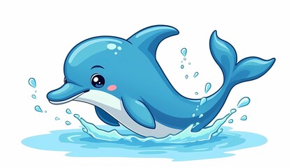 Obraz premium dolphin jumping out of water
