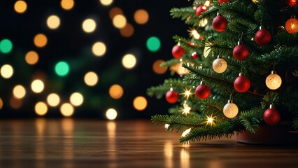 christmas tree with lights