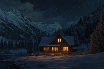 cozy winter cabins