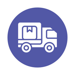 Shipping  vector Glyph Circle Icons...  .. Eps 10 file