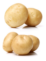 New potato isolated on white background 