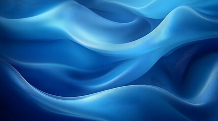 Obraz premium Abstract 3D Rendering of Blue Waves Flowing Seamlessly, Creating a Dynamic and Elegant Background