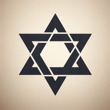 dark star of david symbol clip art preview