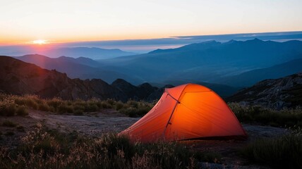 Camping und Zelten in den Bergen