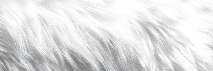 Obraz premium white wild fur texture, background and texture for design