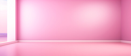 Fototapeta premium Luxury plain pink gradient abstract studio background, smooth color transitions, soft, elegant, and contemporary design.