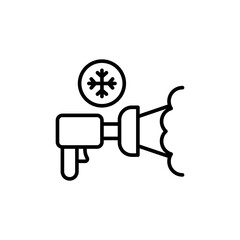 Power washer outline icons, minimalist vector illustration ,simple transparent graphic element .Isolated on white background