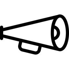 Simple vector icon megaphone