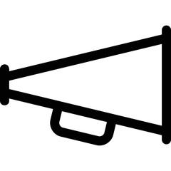 Simple vector icon megaphone