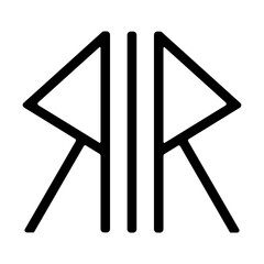 Fototapeta premium Roman Traditional Movement Symbol