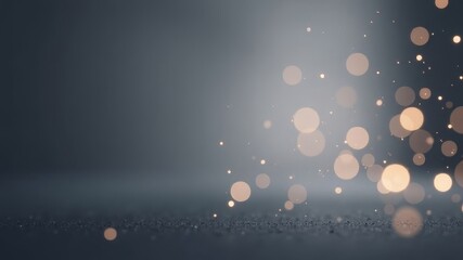 abstract gray background with bokeh lights. abstract background with bokeh defocused lights.