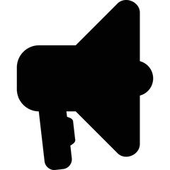 Simple vector icon megaphone