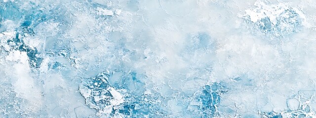 Fototapeta premium acks. Winter seasonal background, mock up, flat lay, ice texture