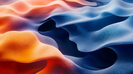 Obraz premium Digital technology colorful floating abstract geometry illustration poster background