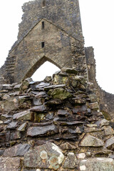 Old monastery ruin Talley Abbey in Talley, Wales, UK