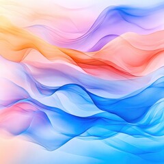 Fototapeta premium Colorful abstract wave pattern creating a stunning visual effect
