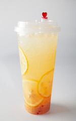 Kumquat lemon orange juice drink