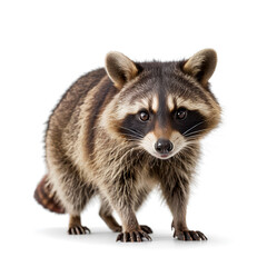 Obraz premium raccoon on white background