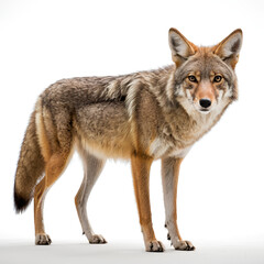 Fototapeta premium coyote on white background