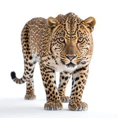 Obraz premium leopardon white background