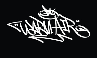 WARM AIR graffiti tag style design