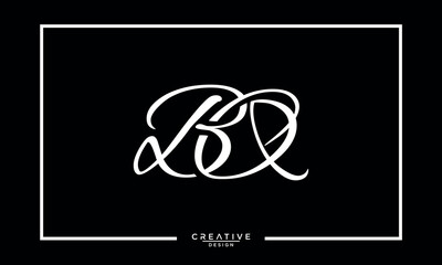 BQ, QB, B, Q, Abstract Letters Logo Monogram