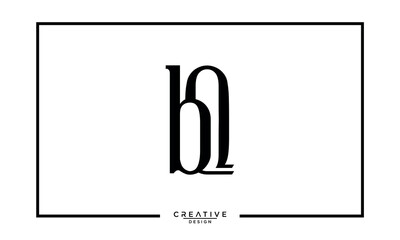 BQ, QB, B, Q, Abstract Letters Logo Monogram