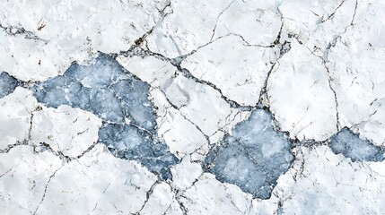 Obraz premium acks. Winter seasonal background, mock up, flat lay, ice texture